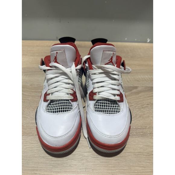 Size 5.5 (GS) - Jordan 4 Retro OG 2020 Low Fire Red - Picture 2 of 4